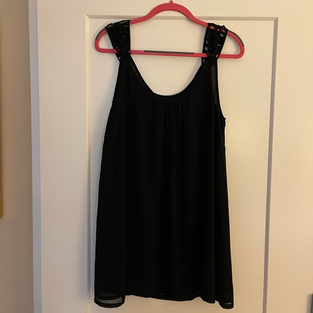 Black shift dress
